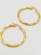 Aros Argollas Italianas de Gala Oro 18k - Miniatura 5
