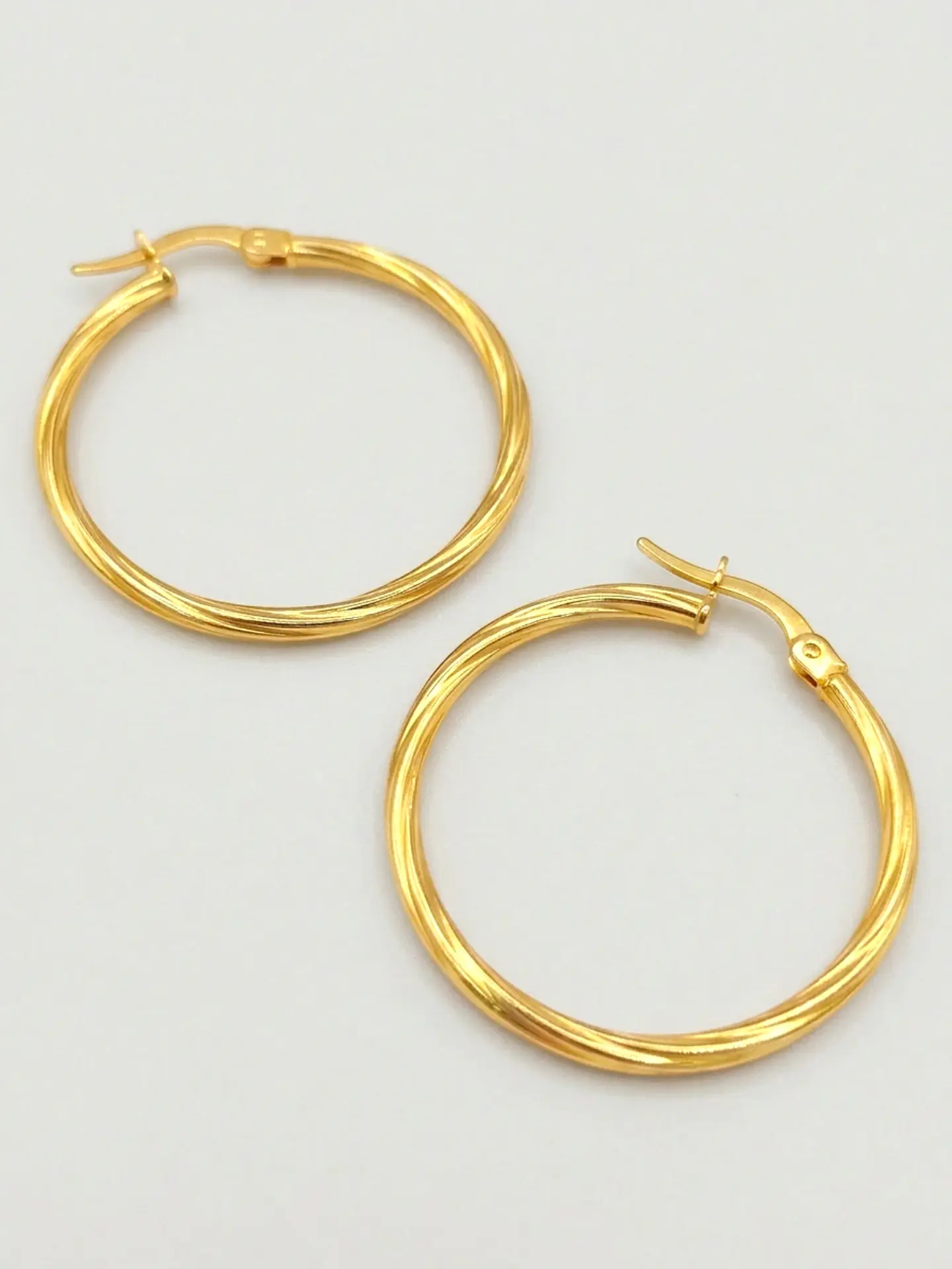 Aros Argollas Italianas de Gala Oro 18k 1