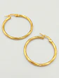 Aros Argollas Italianas de Gala Oro 18k - Miniatura 1