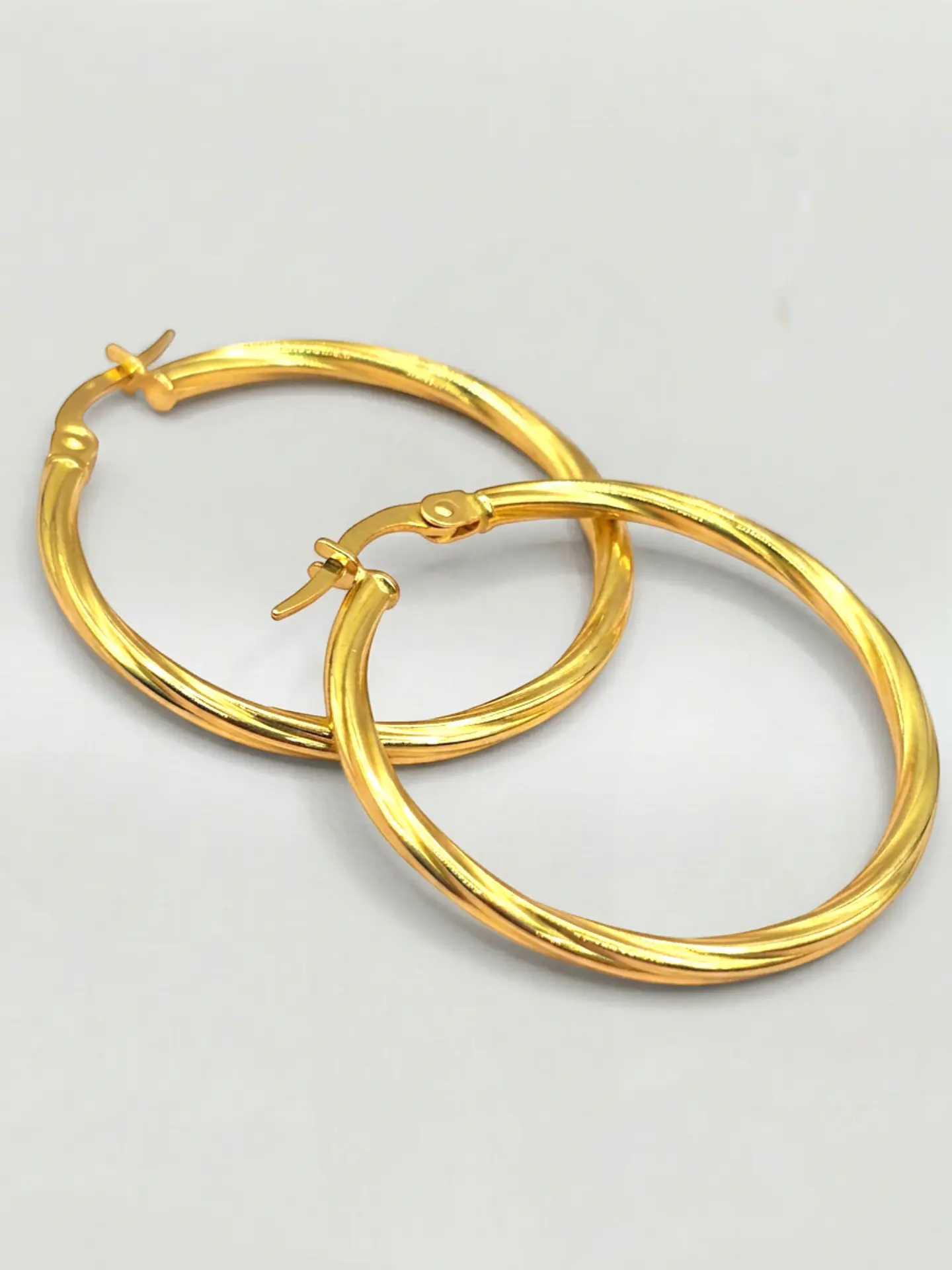 Aros Argollas Italianas de Gala Oro 18k 7