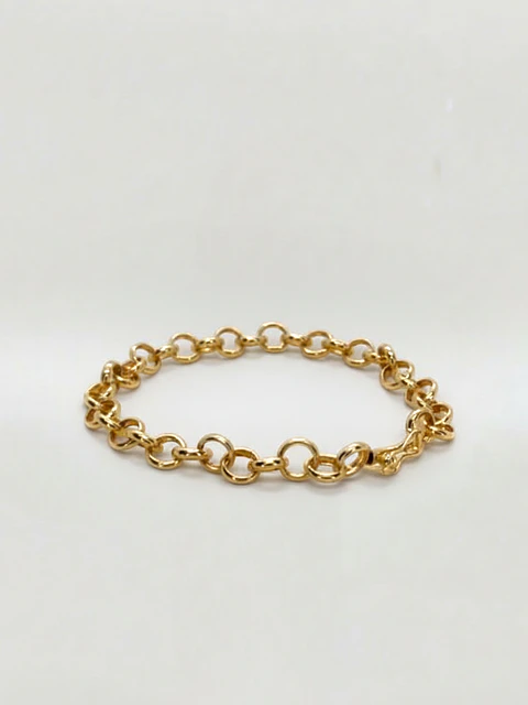 Pulsera Rolo Clásica Oro 18k