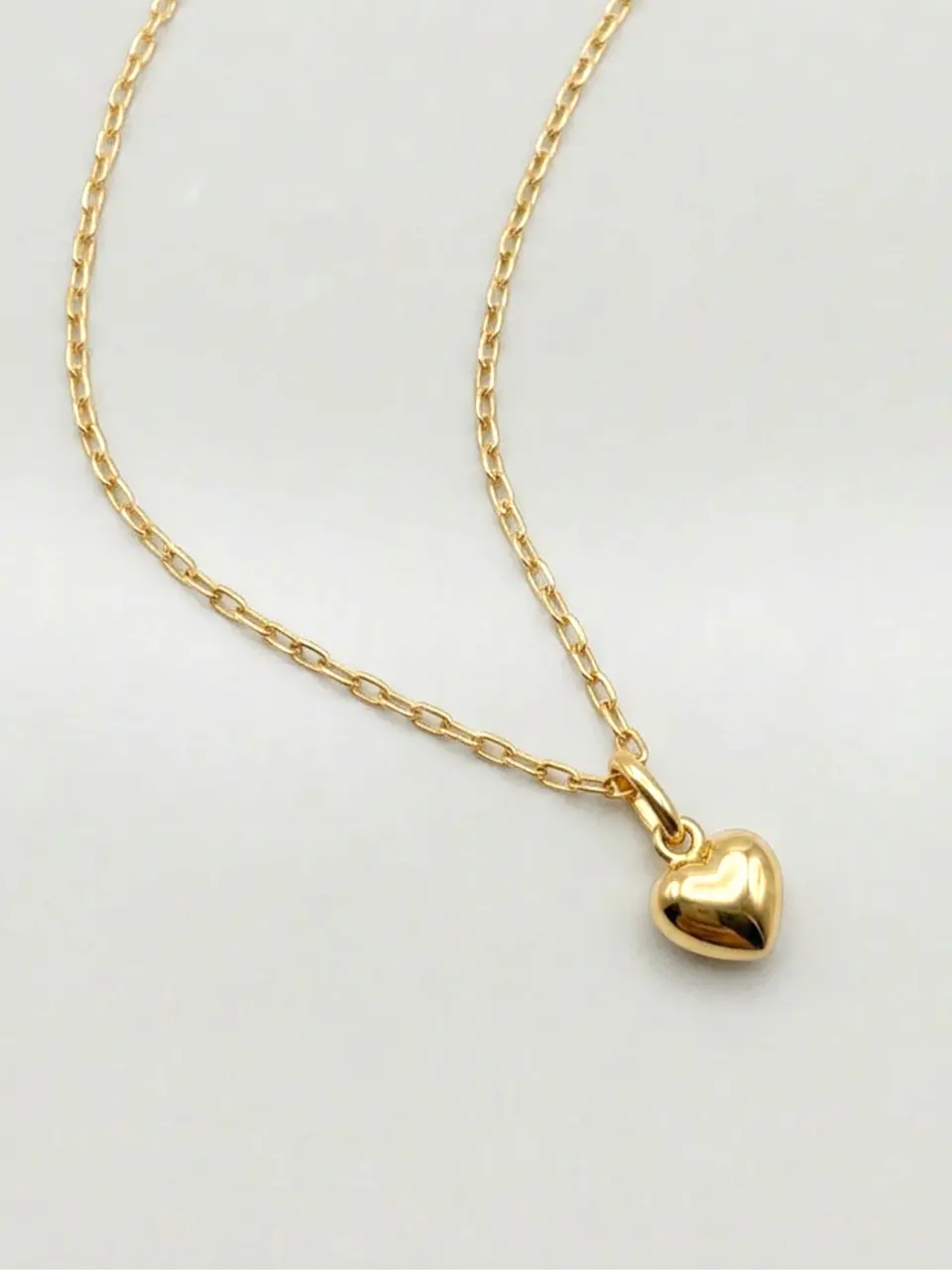 Cadena Corazón en Relieve Esencia Oro 18k 1