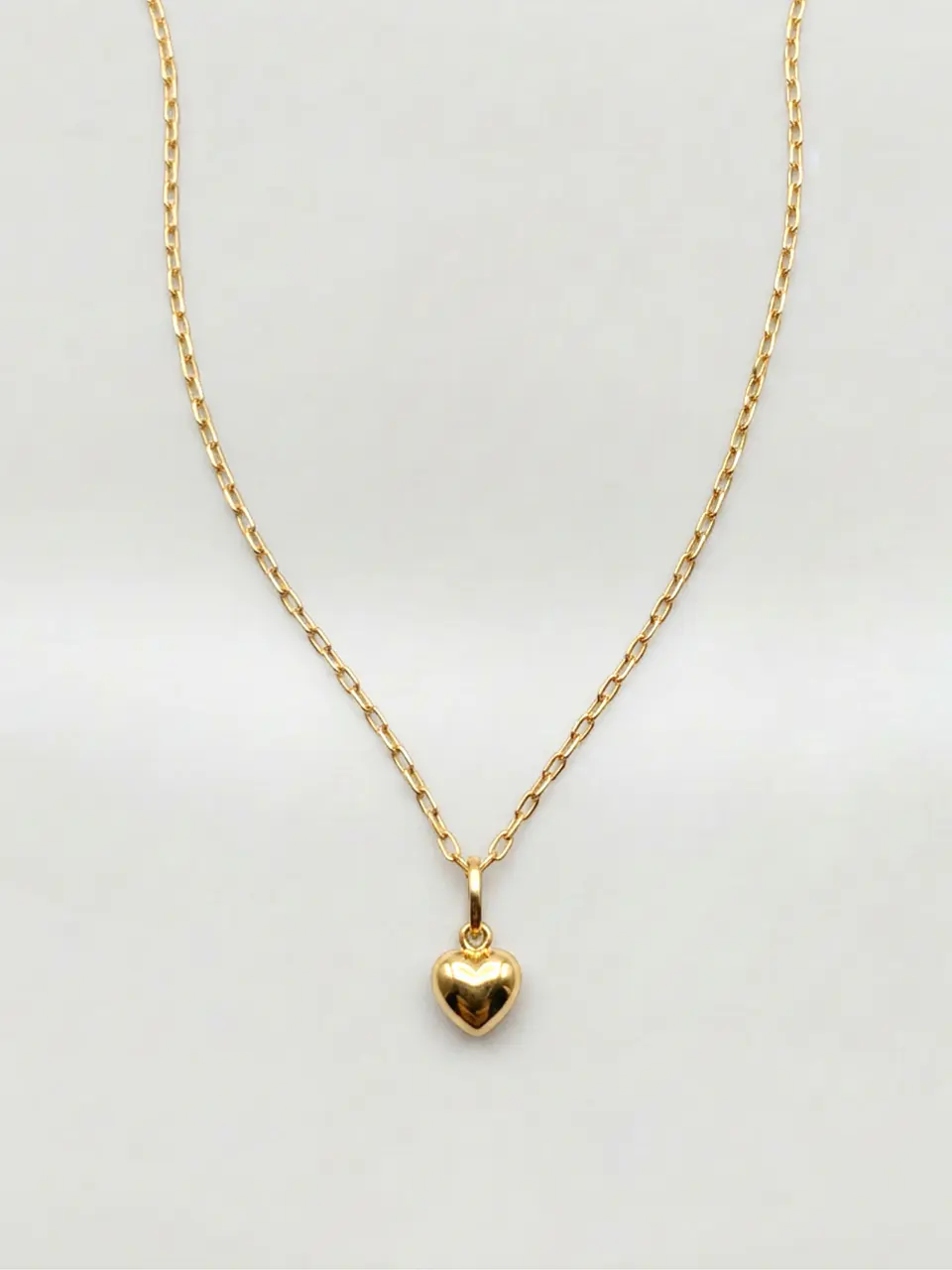 Cadena Corazón en Relieve Esencia Oro 18k 2