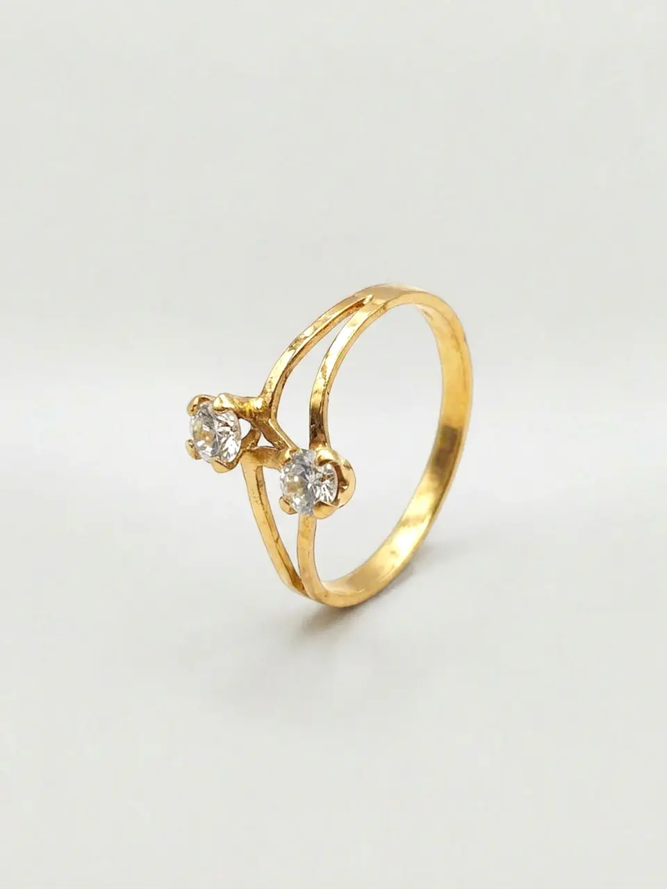 Anillo Tú y Yo Resplandor Infinito Circones Oro 18k 3