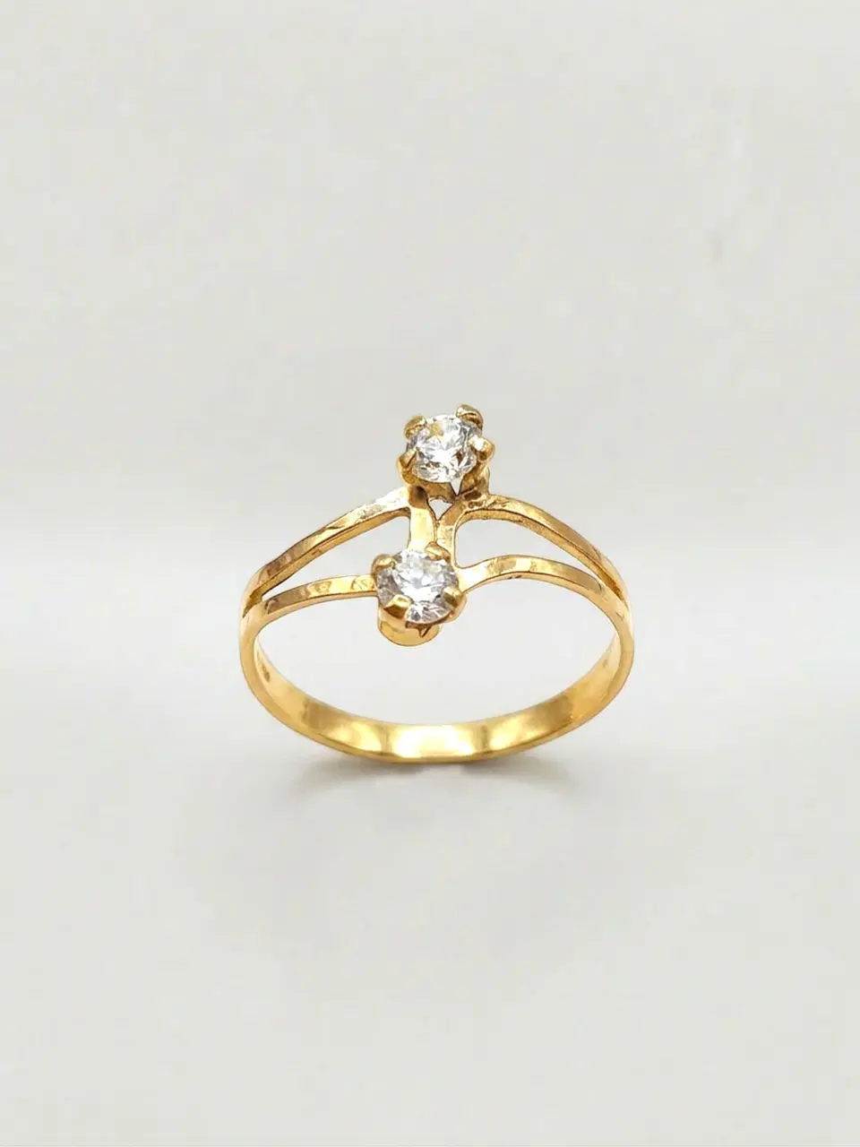 Anillo Tú y Yo Resplandor Infinito Circones Oro 18k 1