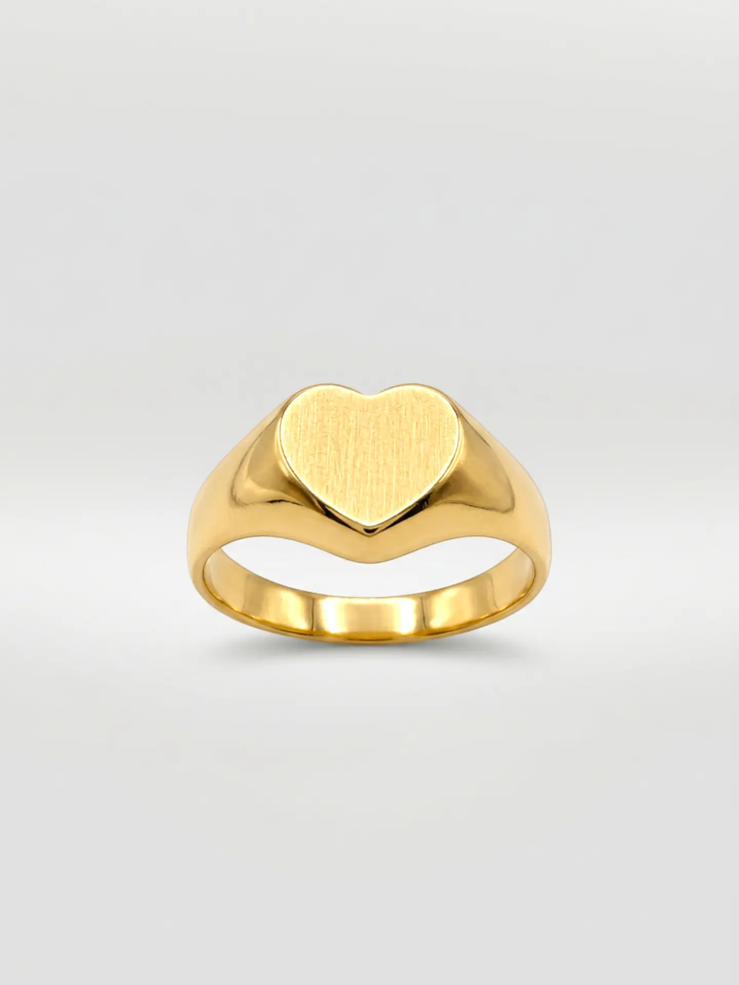 Anillo Sello Corazón de Gala Oro 18k 1