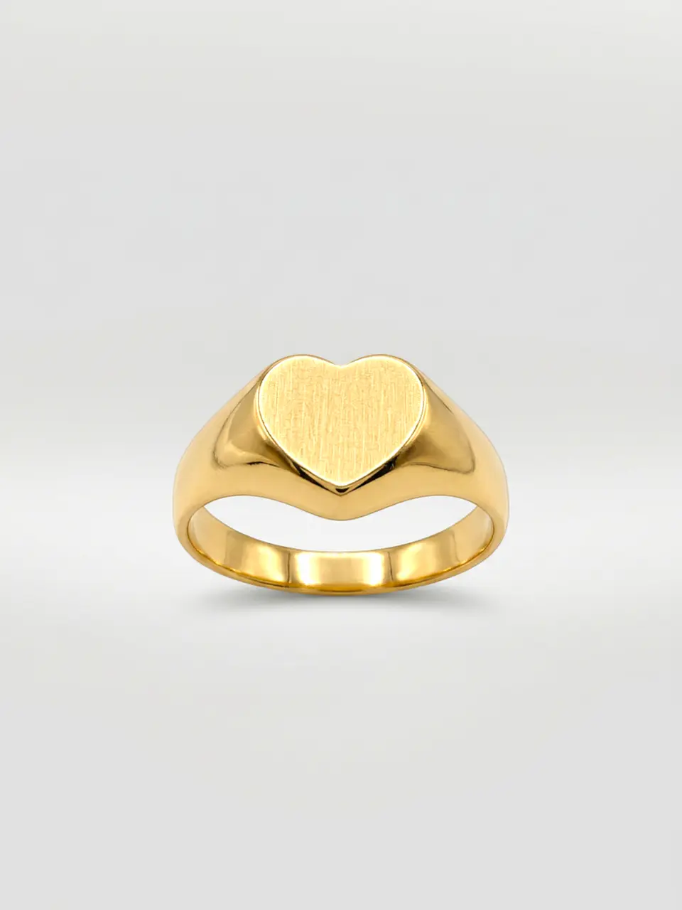 Anillo Sello Corazón de Gala Oro 18k 1