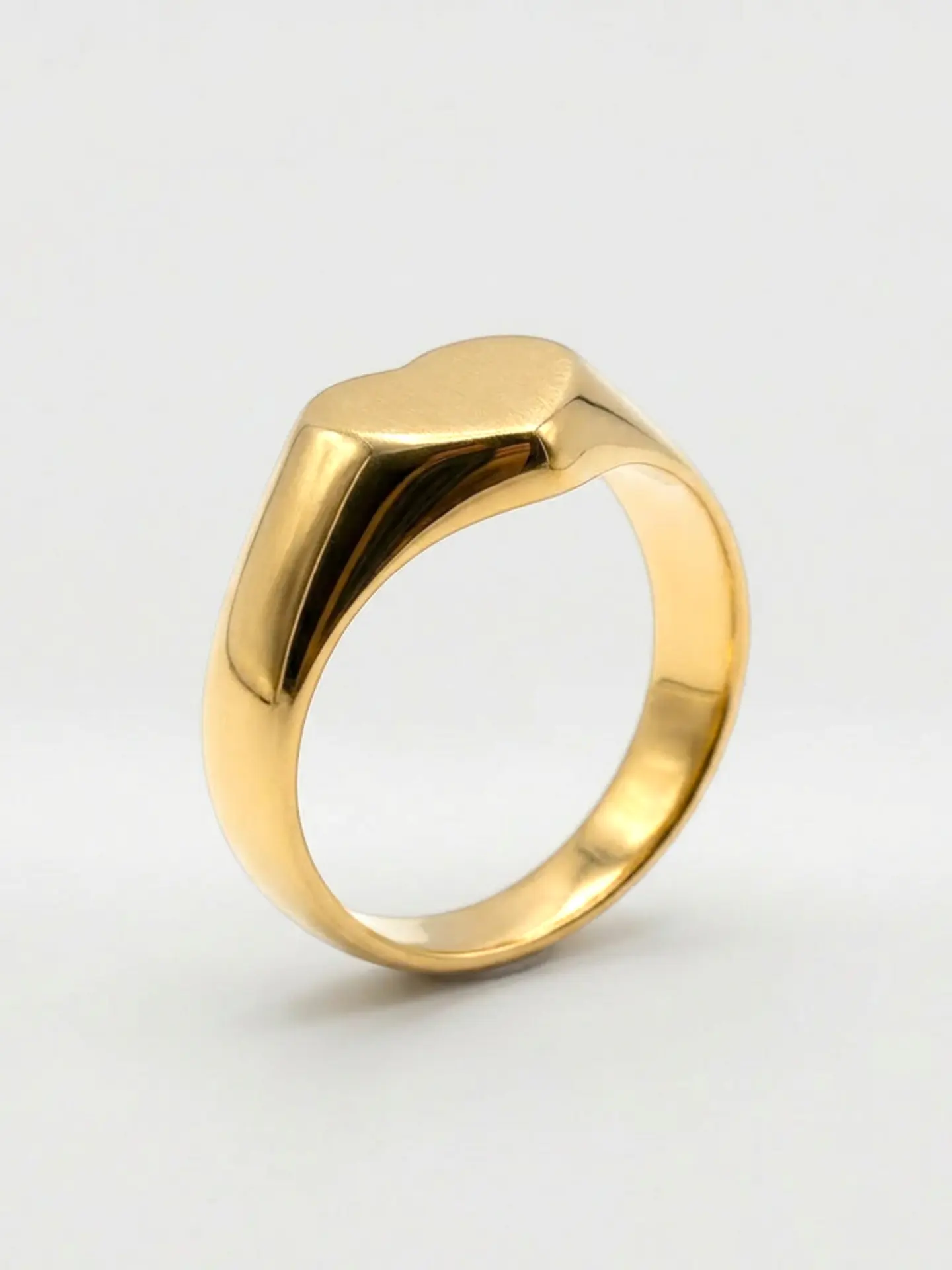 Anillo Sello Corazón de Gala Oro 18k 3