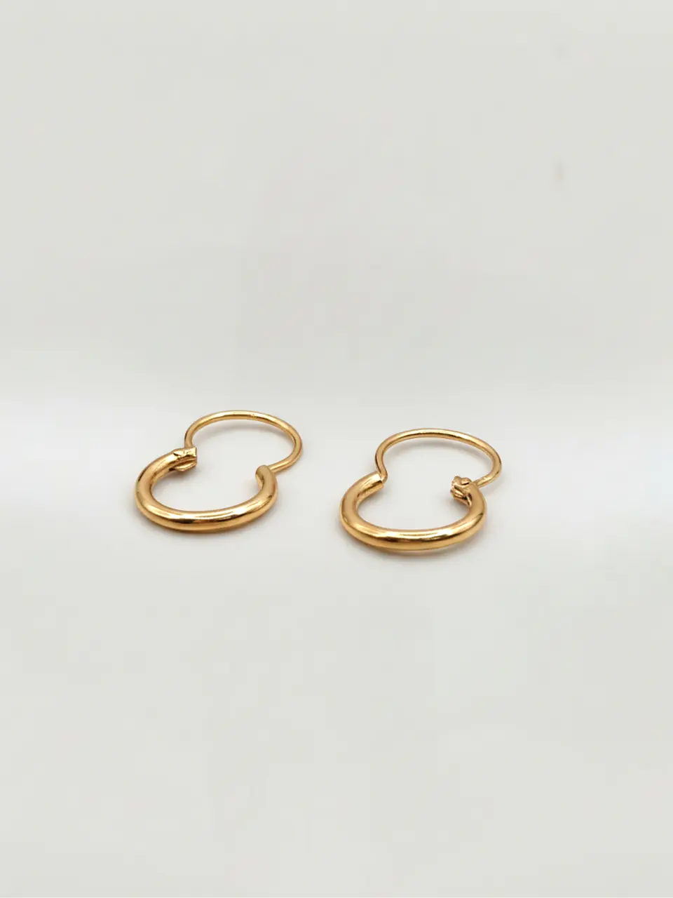 Aros Argollas Clásicas con Cierre Oro 18k 3