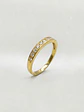 Anillo Medio Cintillo Riel de Brillo Circón Oro 18k - Miniatura 1