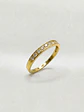 Anillo Medio Cintillo Riel de Brillo Circón Oro 18k - Miniatura 2