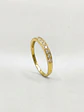Anillo Medio Cintillo Riel de Brillo Circón Oro 18k - Miniatura 3