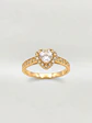 Anillo Almas de Cristal Doble Corazón Oro 18k - Miniatura 5