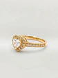 Anillo Almas de Cristal Doble Corazón Oro 18k - Miniatura 6