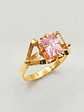 Anillo Chatón Rosa de Francia de Estatus Oro 18k - Miniatura 4