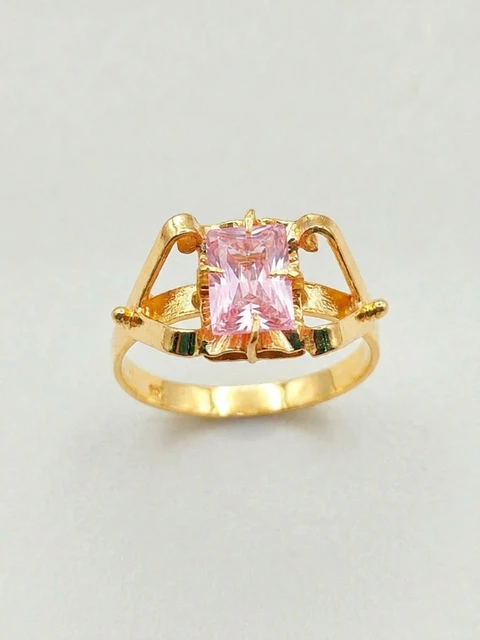Anillo Chatón Rosa de Francia de Estatus Oro 18k