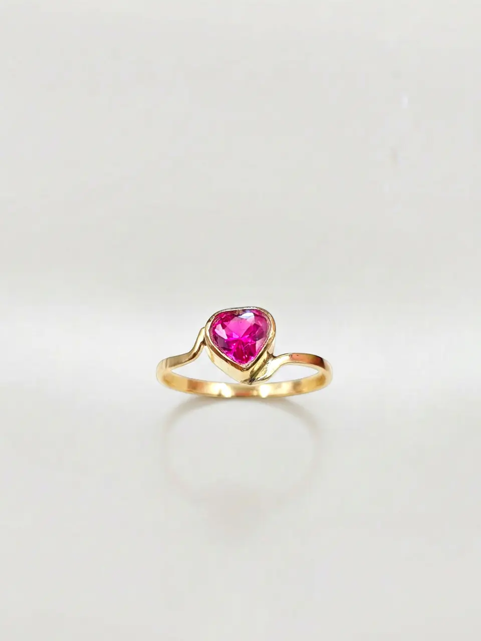 Anillo Corazón Pasión de Rubí Oro 18k 1