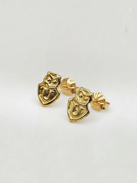 Aros Escudo Albo Pasión Grande Oro 18k