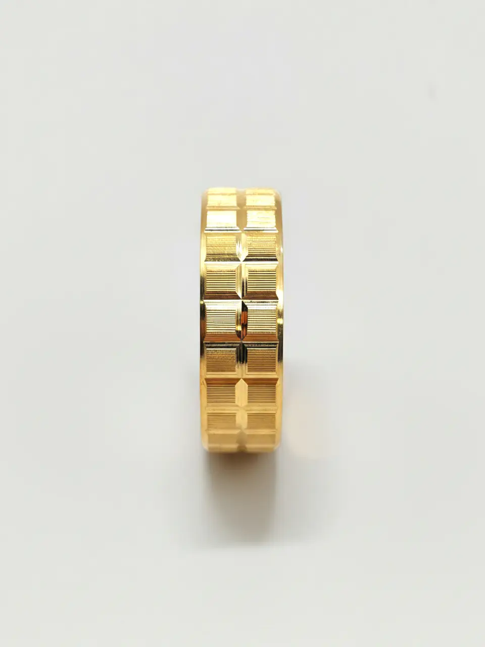 Argolla Individual Nupcial Fe Satín Mediano Oro 18k 4