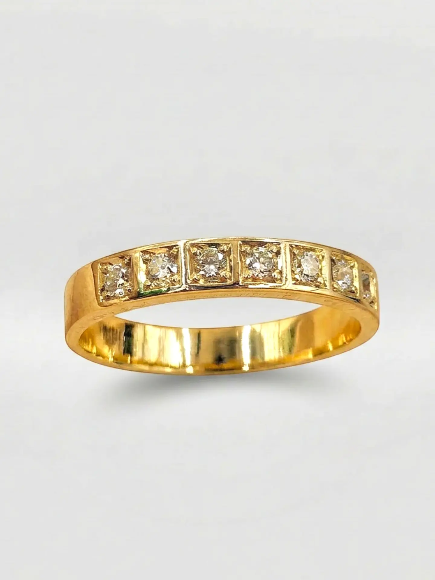Anillo Medio Cintillo Gala de Circones Oro 18k 1