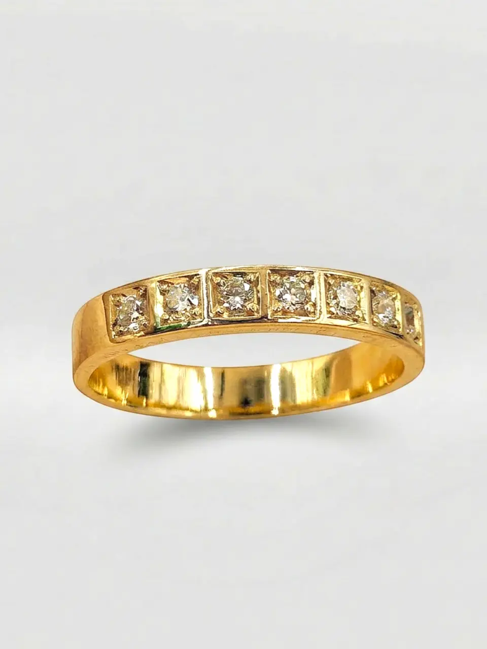 Anillo Medio Cintillo Gala de Circones Oro 18k 1