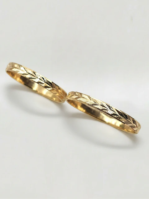 Anillos Ilusiones Espiga Esculpida Oro 18k