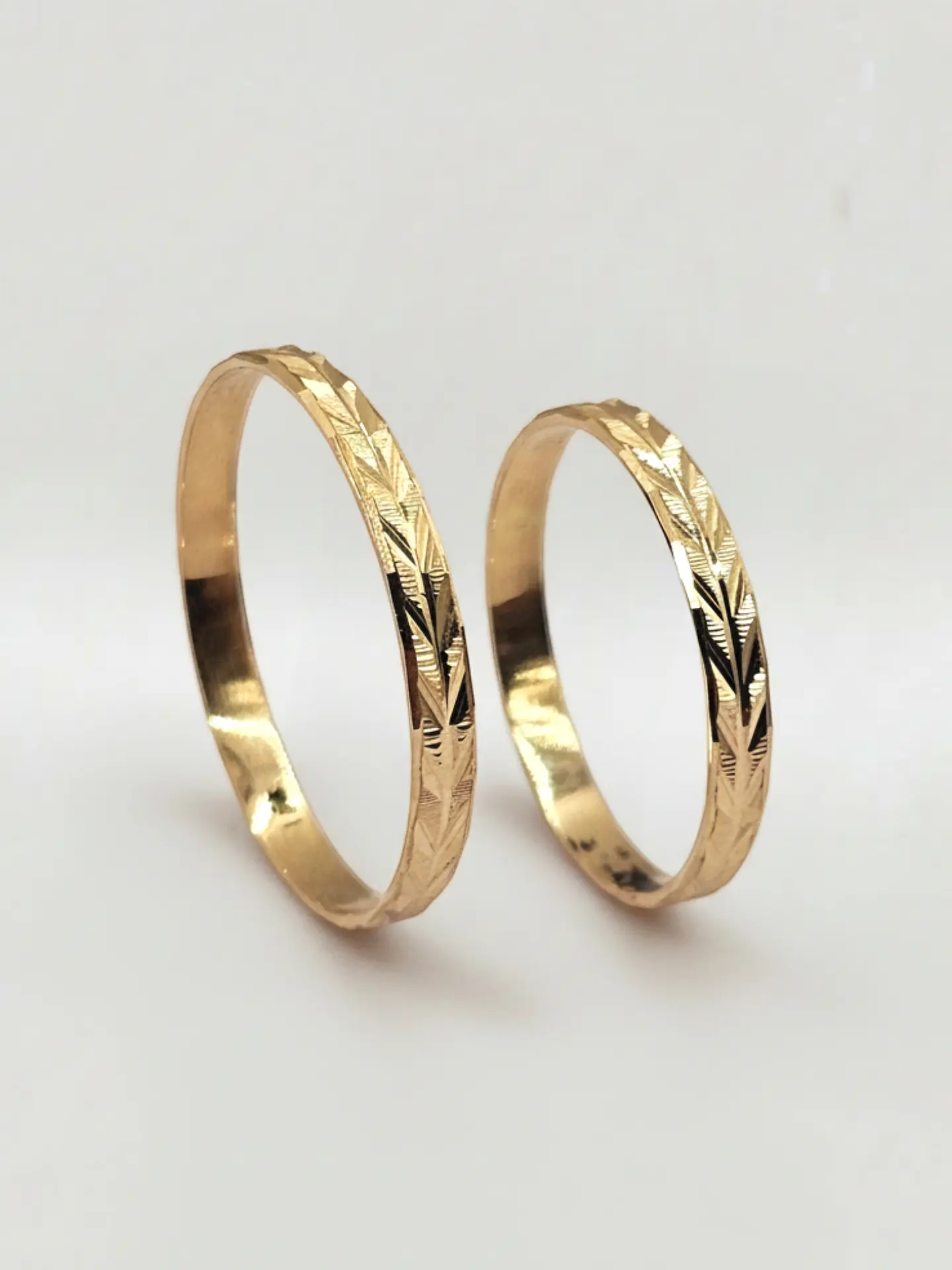 Anillos Ilusiones Espiga Esculpida Oro 18k 3
