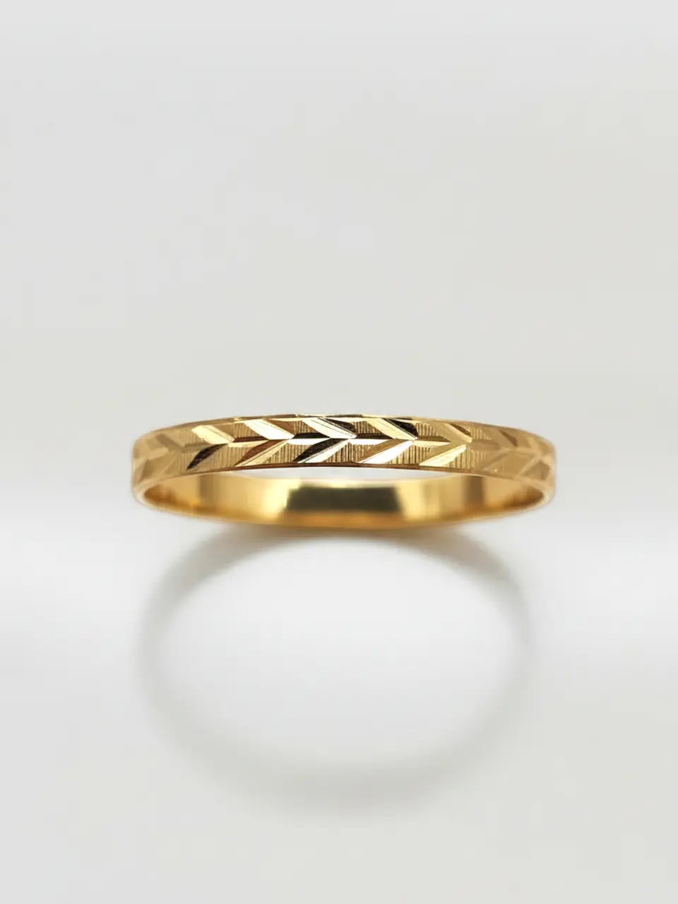 Anillo Ilusión Individual Espiga Oro 18k 1