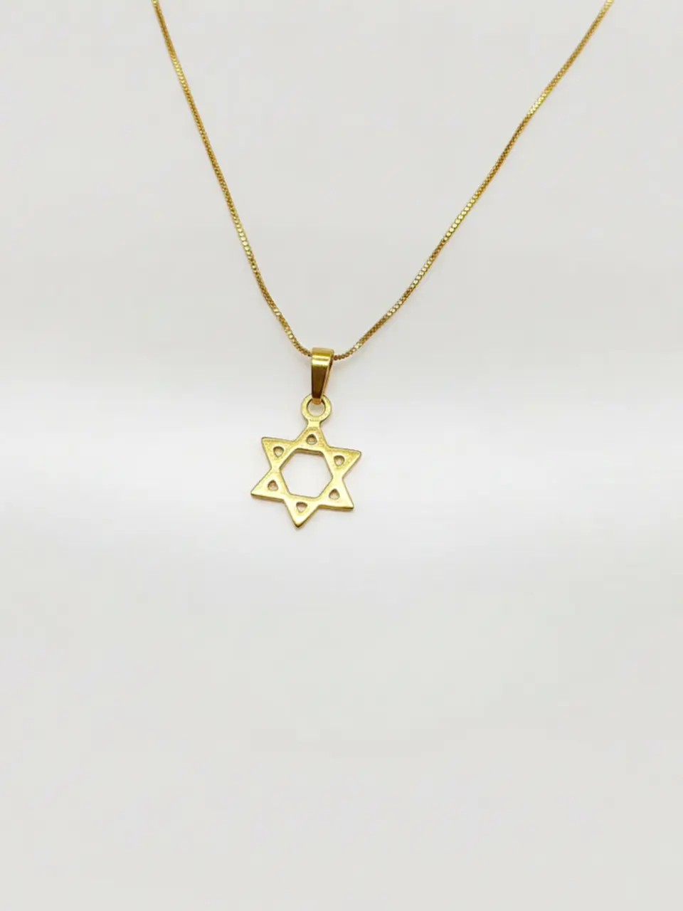 Cadena Veneciana Estrella de David Sagrada Oro 18k 3