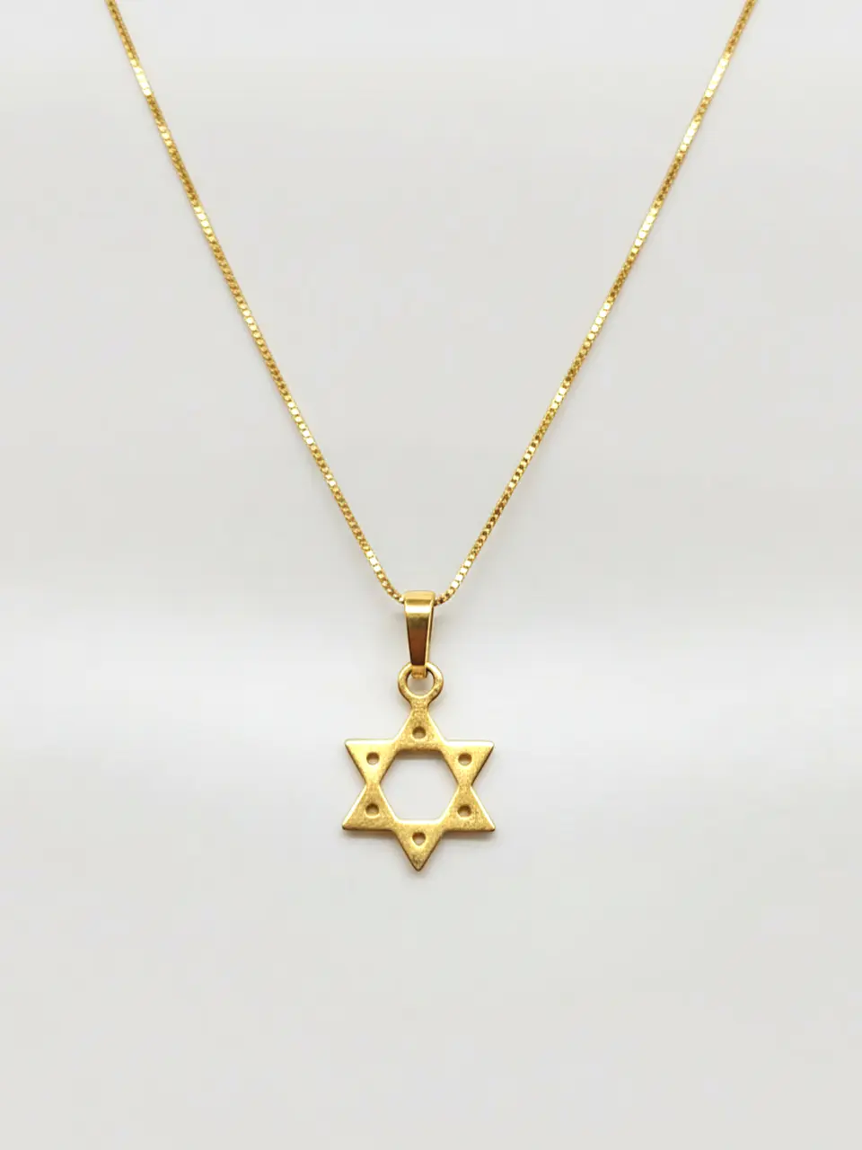 Cadena Veneciana Estrella de David Sagrada Oro 18k 1