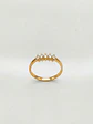Anillo Medio Cintillo Pentálogo de Brillo Circón Oro 18k - Miniatura 1