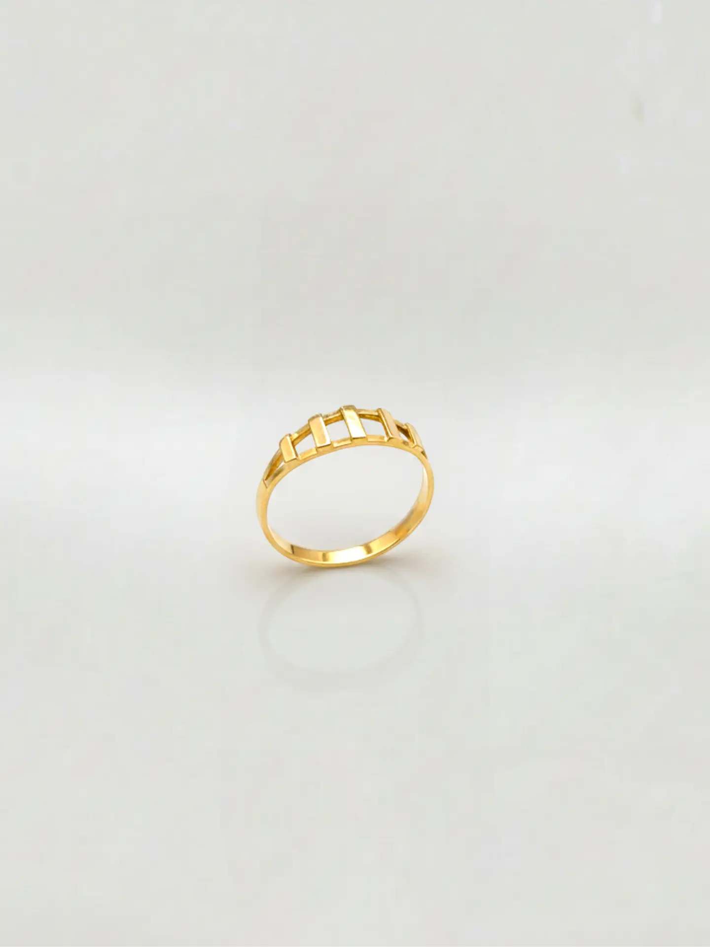 Anillo Eslabones de Diseño Oro 18k 2