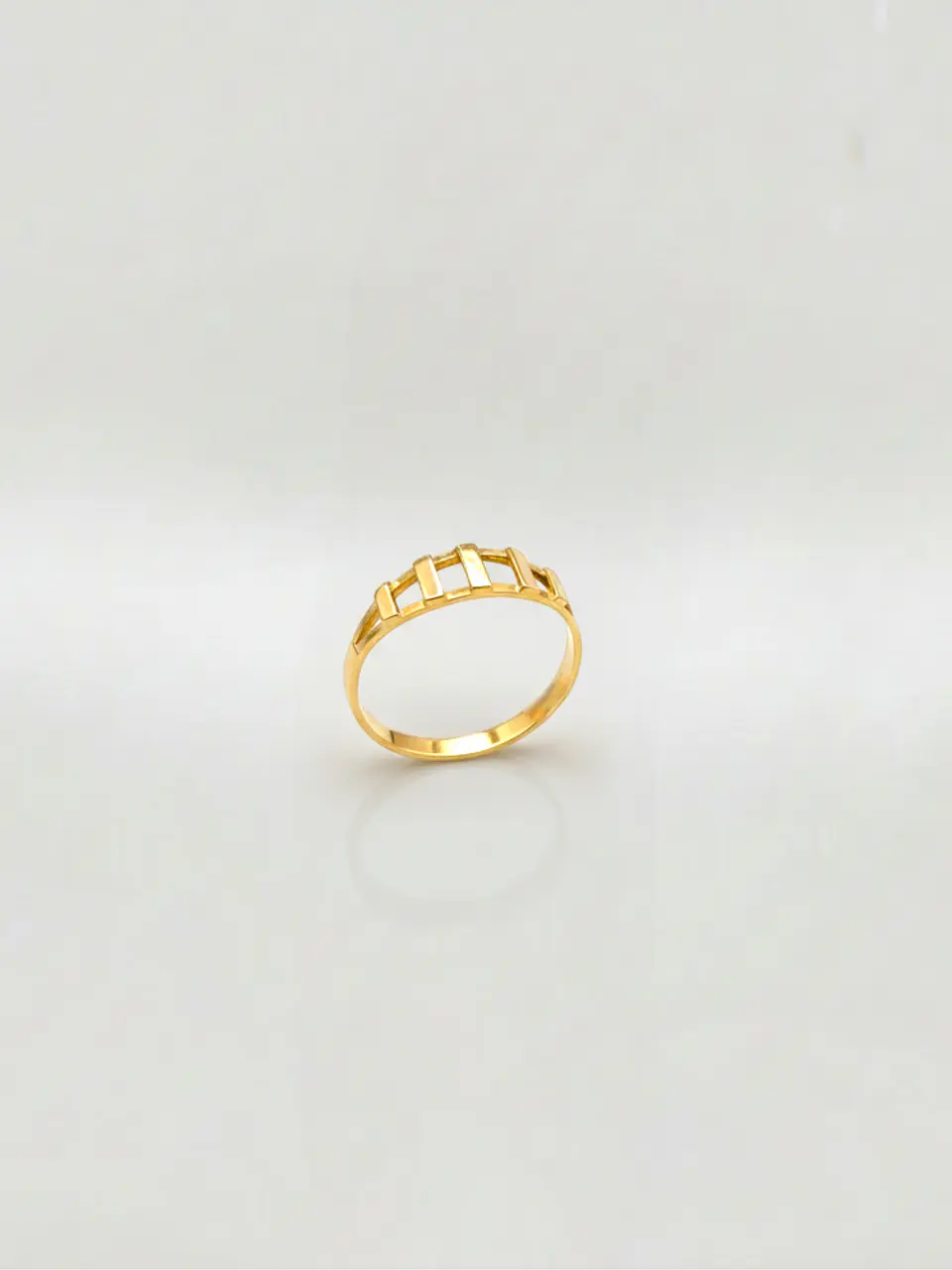 Anillo Eslabones de Diseño Oro 18k 2