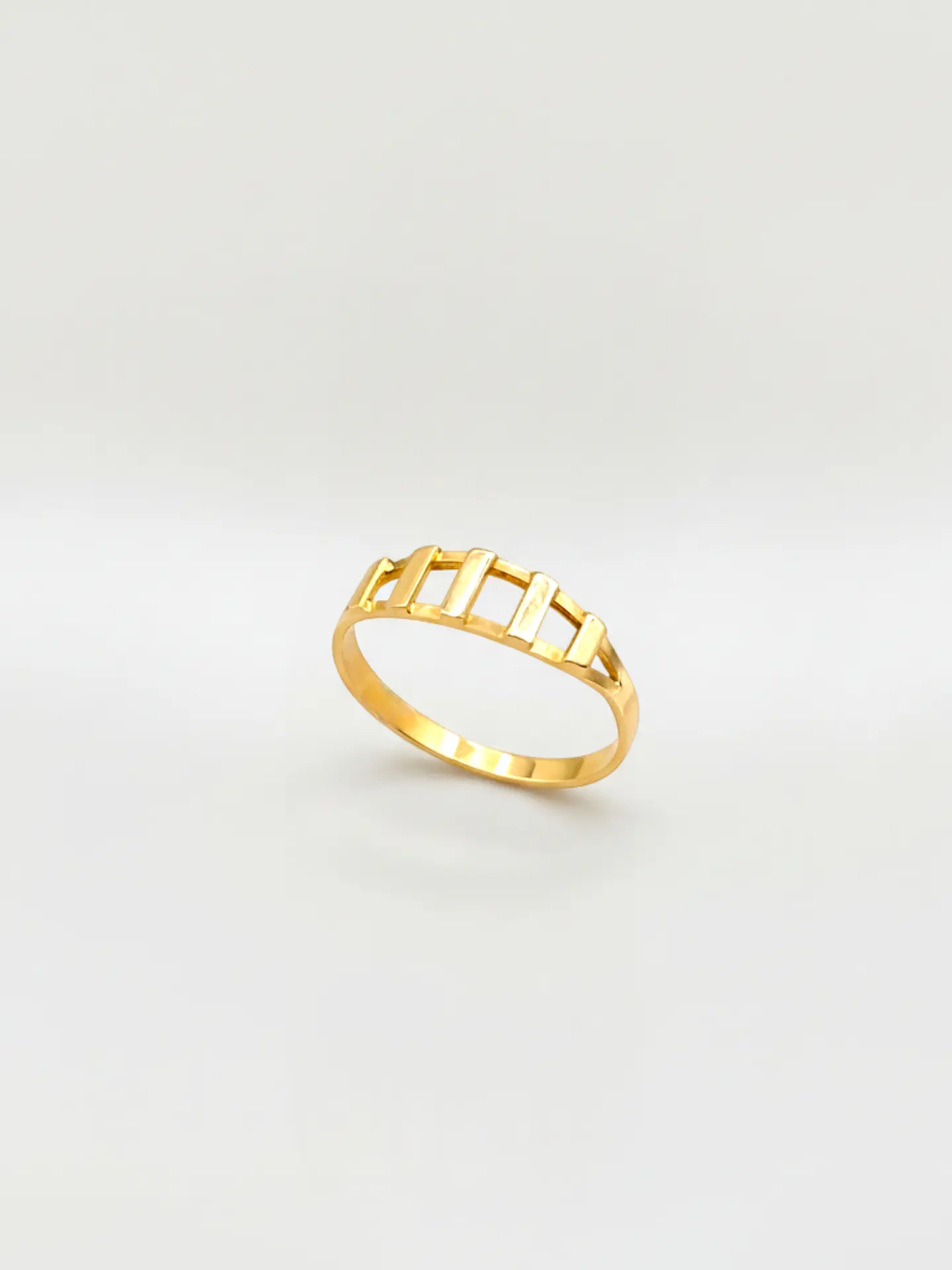 Anillo Eslabones de Diseño Oro 18k 3