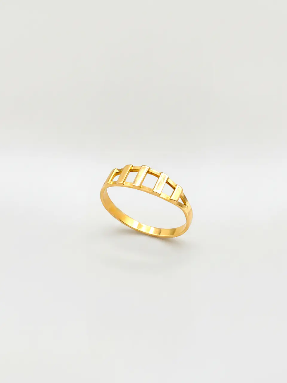 Anillo Eslabones de Diseño Oro 18k 3