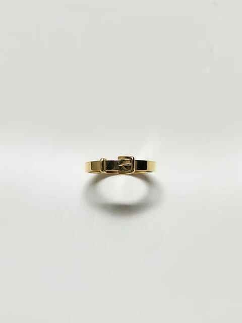 Anillo Estilo Cinturón Oro 18k