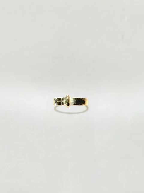 Anillo Estilo Cinturón Oro 18k