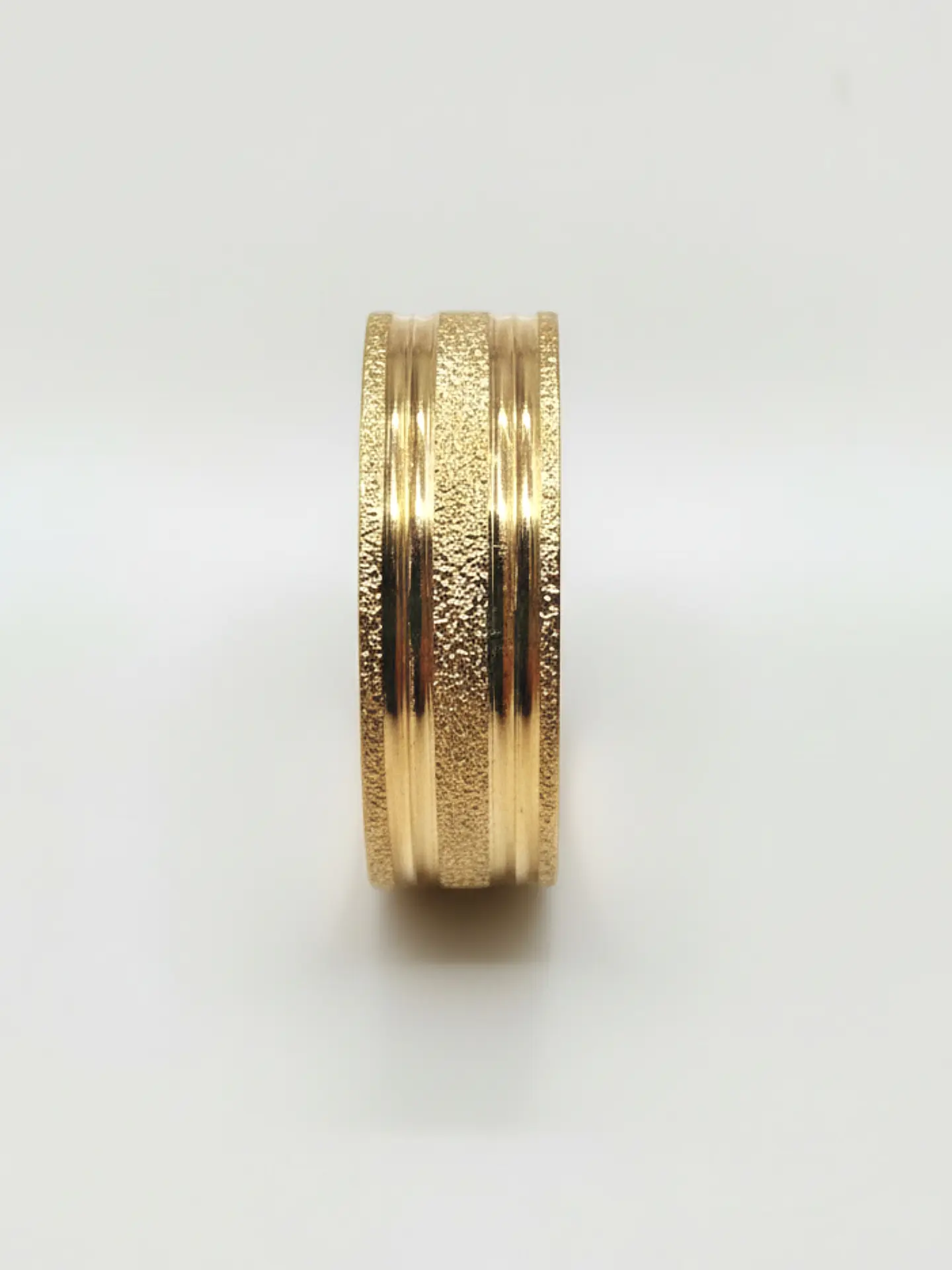 Argolla Individual Brillo de Satín Mediano Oro 18k 3