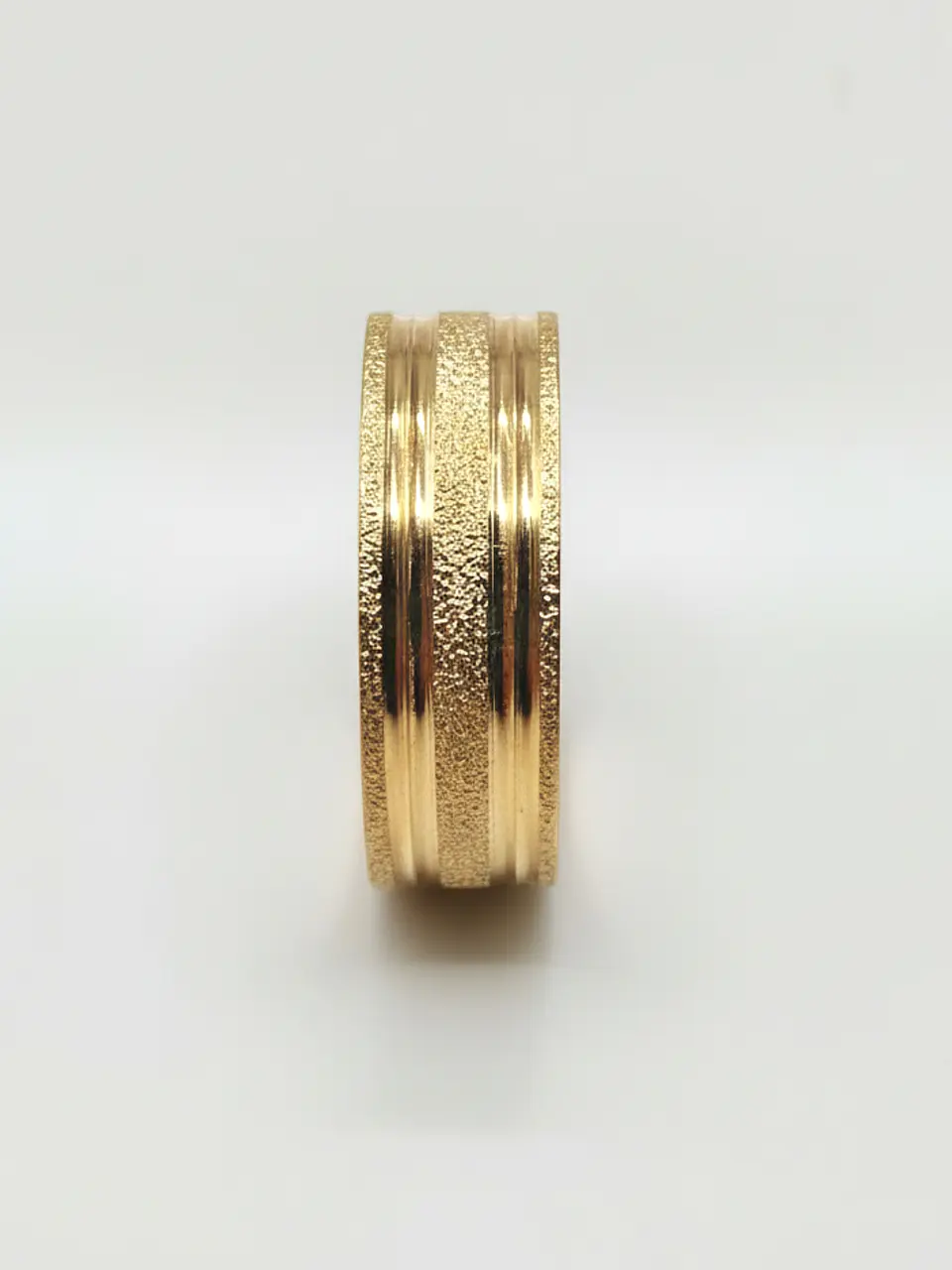 Argolla Individual Brillo de Satín Mediano Oro 18k 3