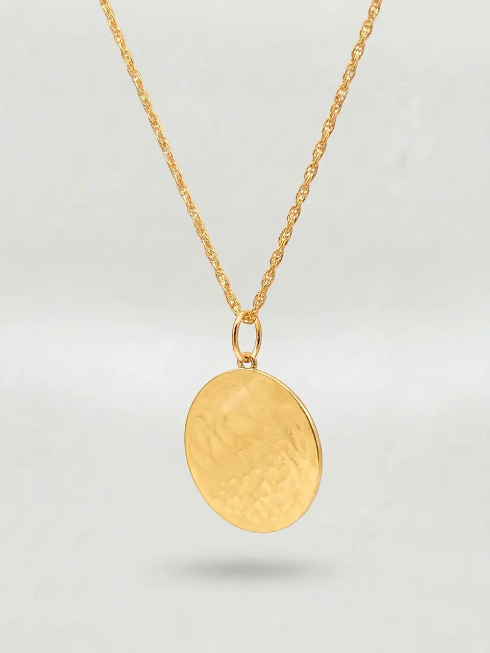 Cadena Espiral con Disco Imperial Oro 18k 1