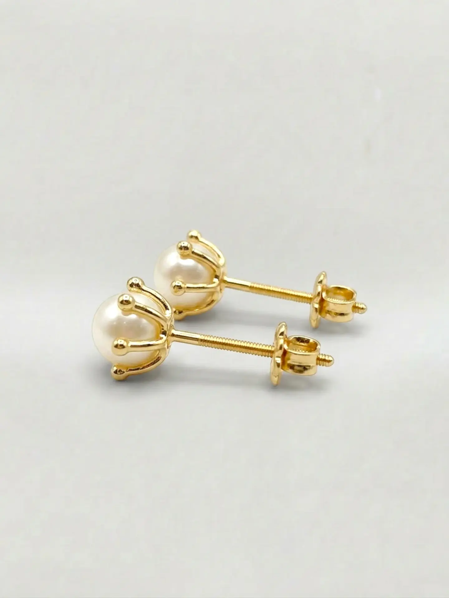 Aros Pistilo Perla Cultivada Majestuosa Grande Oro 18k 3