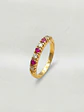 Anillo Medio Cintillo Pasión de Rubí y Circones Oro 18k - Miniatura 4