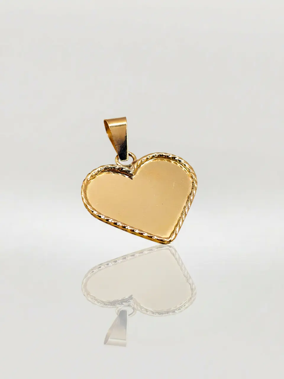 Colgante Corazón Trenzado Esencia Oro 18k 3