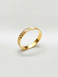 Anillo Ilusión Diagonal Minimalista Oro 18k - Miniatura 1