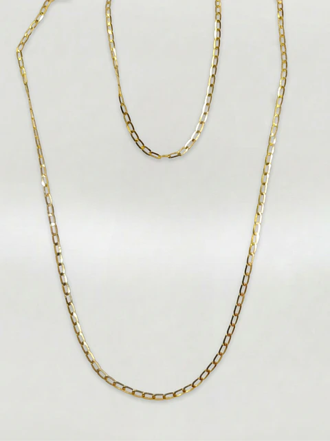 Cadena Estilo Americano Italiano Oro 18k