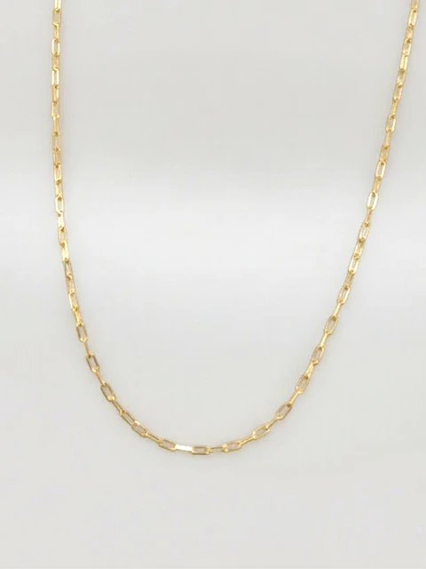 Cadena Limada Línea de Oro Oro 18k