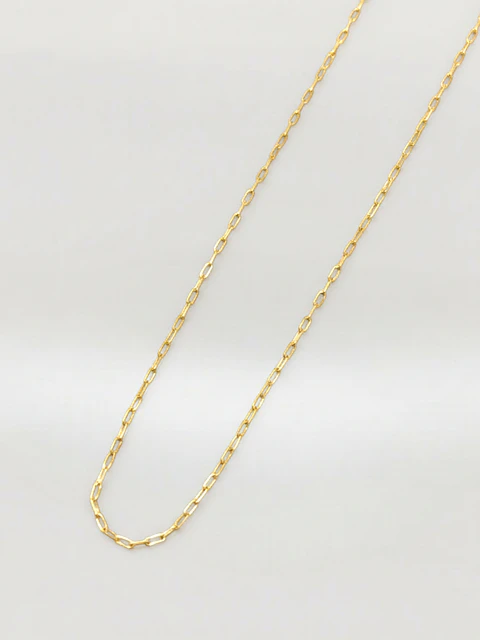 Cadena Limada Línea Oro 18k