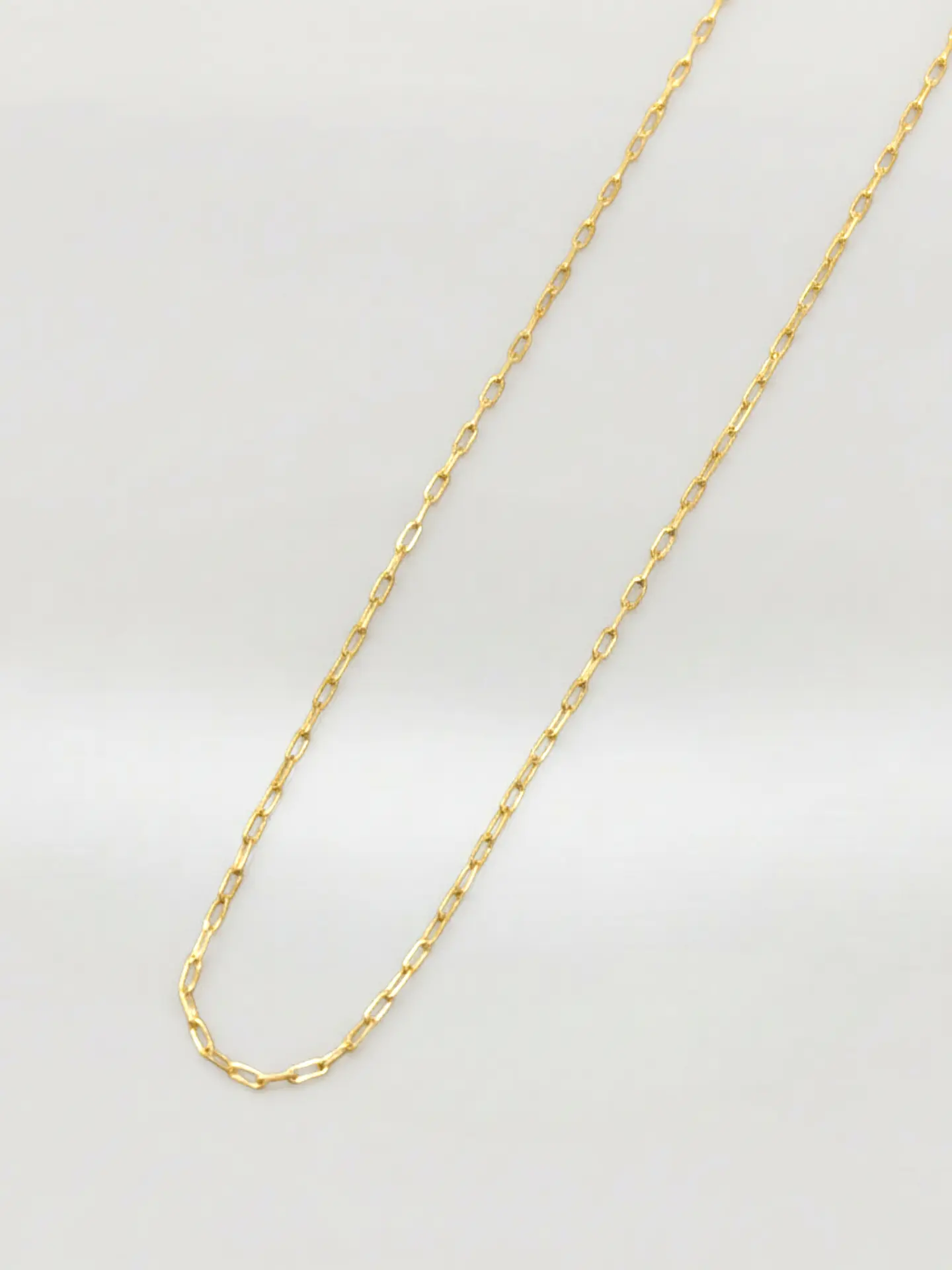 Cadena Limada Línea de Oro Oro 18k 2