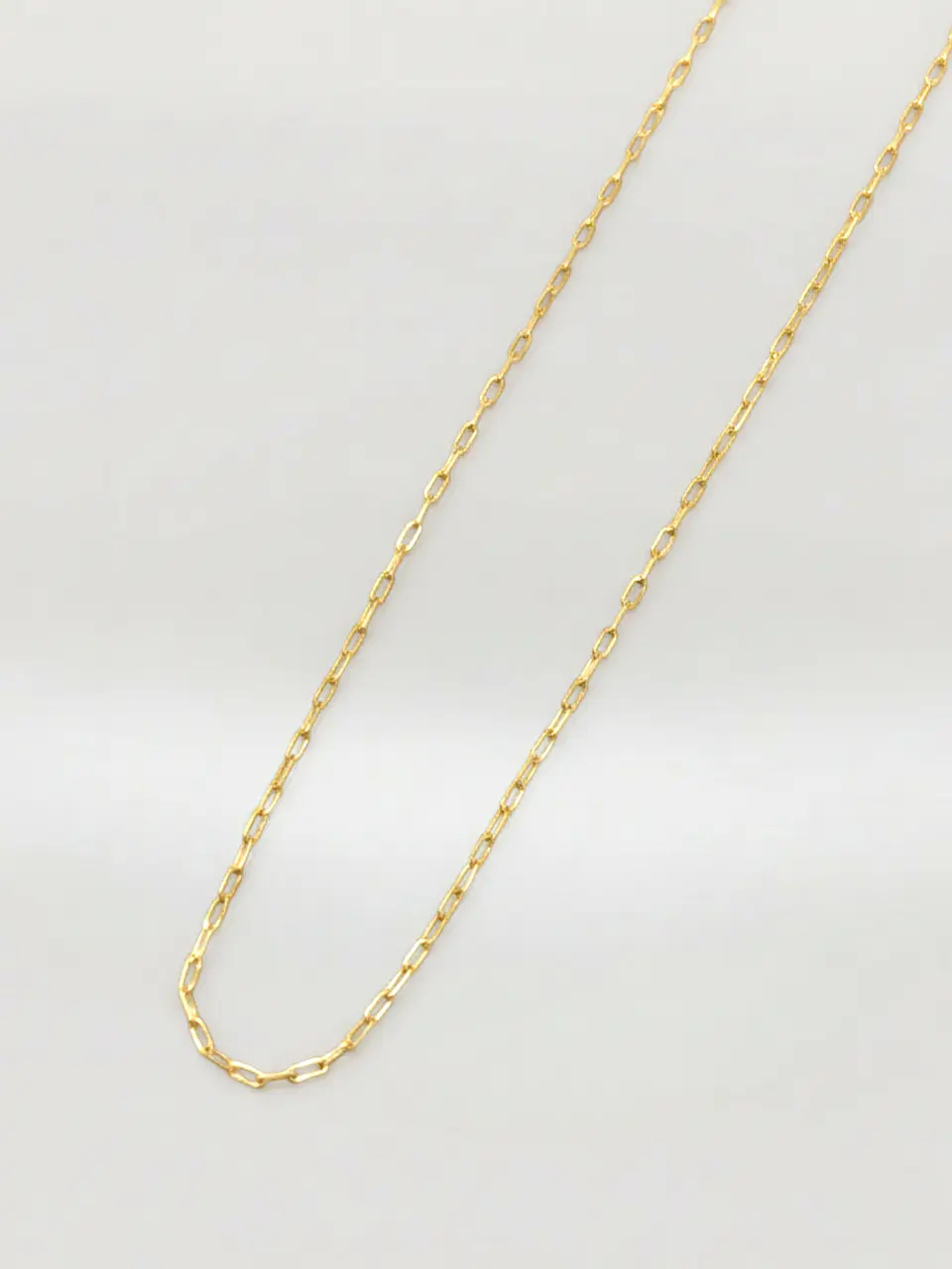 Cadena Limada Línea de Oro Oro 18k 2