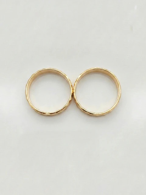 Argollas Matrimonio Tallado Diagonal 3 mm Oro 18k